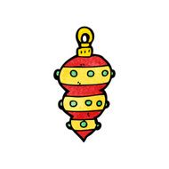 Cartoon Christmas Bauble N85