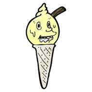 Cartoon Ice Cream Cone N60
