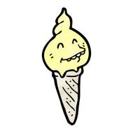 Cartoon Ice Cream Cone N61