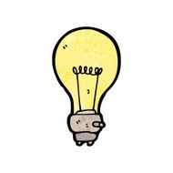 electric light bulb symbol cartoon N2
