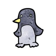 funny cartoon penguin N30