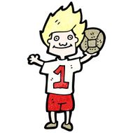 Cartoon Soccer Player N23