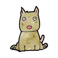 cartoon little dog N89