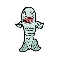 cartoon funny fish N42