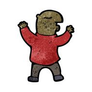 cartoon man explaining his point of view