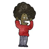 cartoon terrified man N281