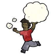 cartoon man carrying cloud N4