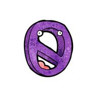 Cartoon Number Zero N7