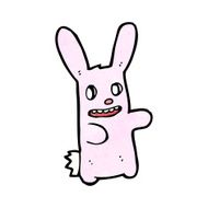 spooky bunny rabbit cartoon N9