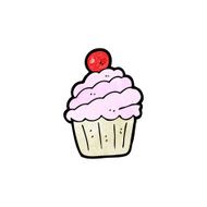 cartoon cupcake N147