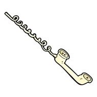 cartoon telephone receiver N8