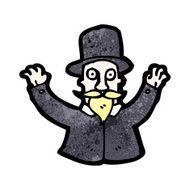 cartoon victorian magician N2