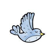 cartoon flying bird N26