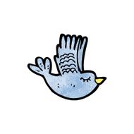 cartoon flying bird N27