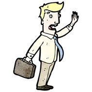 cartoon stressed businessman N6