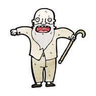 cartoon old man N33