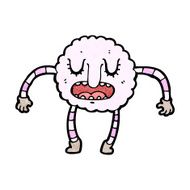 cartoon cloud monster N17
