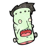 cartoon frankenstein monster head N3