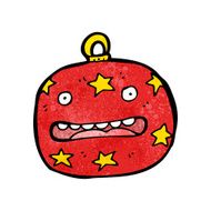 Cartoon Christmas Bauble N91