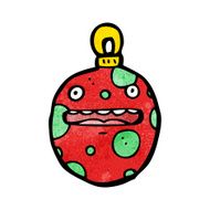 Cartoon Christmas Bauble N93