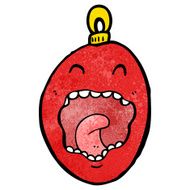 Cartoon Christmas Bauble N94