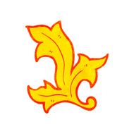 fiery floral design element N2