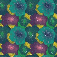 Abstract seamless floral pattern