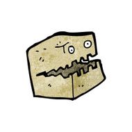 cardboard box cartoon character N7