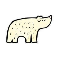 Cartoon Polar Bear N109