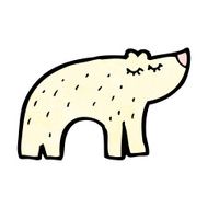 Cartoon Polar Bear N110