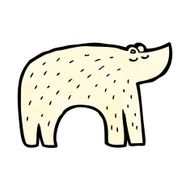 Cartoon Polar Bear N111