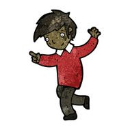 happy dancing boy cartoon