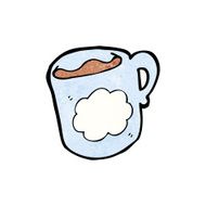 cartoon cloud pattern coffee mug N5