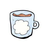 cartoon cloud pattern coffee mug N6