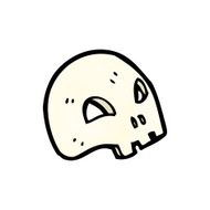 cartoon skull symbol N30