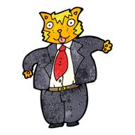 cartoon fat cat businessman N5