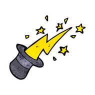 cartoon magic top hat N10