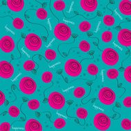 seamless background with flowers N4