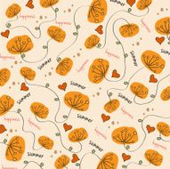 seamless background with flowers N8