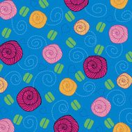 seamless background with flowers N9