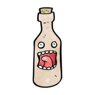 bottle cartoon character N7