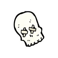 spooky skull symbol N8