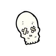 spooky skull symbol N9
