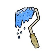 cartoon paint roller N9