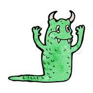 happy cartoon monster N2