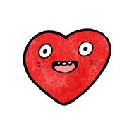 crazy heart cartoon character N6