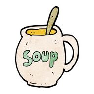 cartoon big soup mug N7