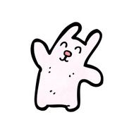 Funny cartoon rabbit N38