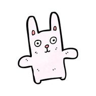 Funny cartoon rabbit N39