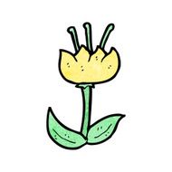 cartoon flower N478